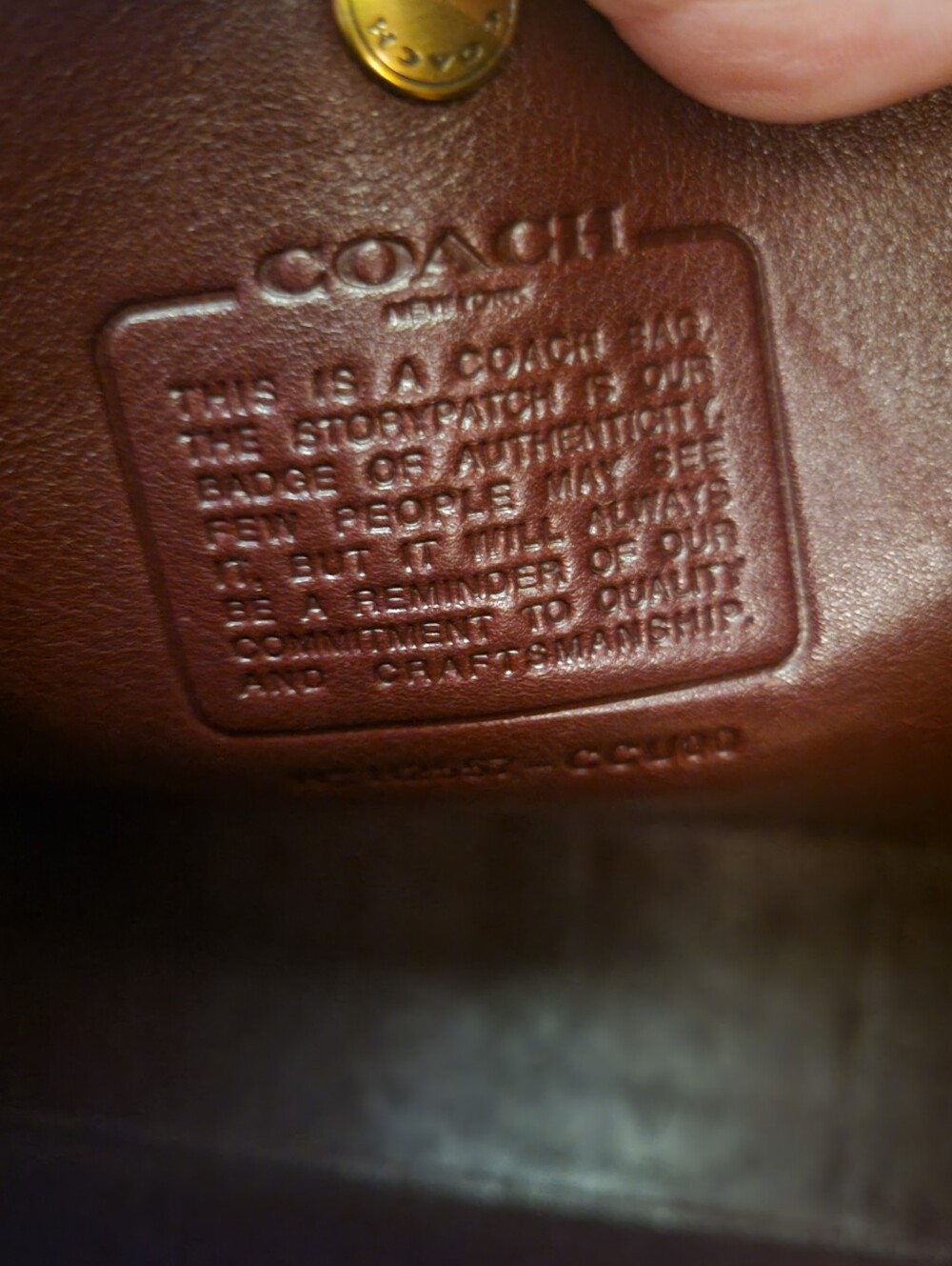 Coach Brooklyn 34 in Merlot - Picture 11 of 16
